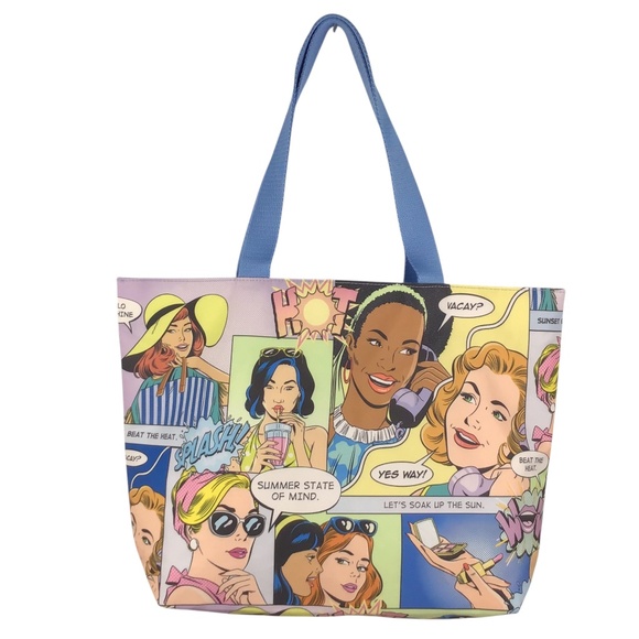 NWOT Estée Lauder Comic Art Tote Bag - Picture 2 of 13